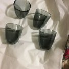 SET of 4 Smoke Color Double Wall Glasses