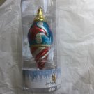 NEW Jim Shore Large Glass Teardrop-Shaped Christmas Ornament - 11"