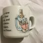 EXCELLENT CONDITION Peter Rabbit by Wedgwood Mug - Once Upon A Time