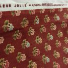 FABRIC SAMPLE Waverly Fleur Jolie Fabric In Red Colorway - 26.5" Sq.