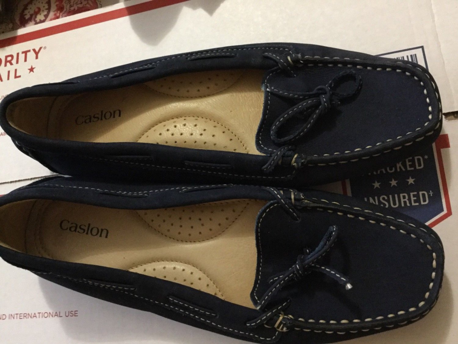 EXCELLENT CONDITION Caslon "Paula" Blue Suede Slipon Loafer (W95713) - 7B