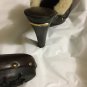 VERY GOOD CONDITION Michael Kors Brown Leather Clogs w/ Shearling Trim - 5.5