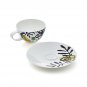 NEW Pair (2) Penelope Dullaghan for Crate & Barrel Tea Cup and Saucer Sets