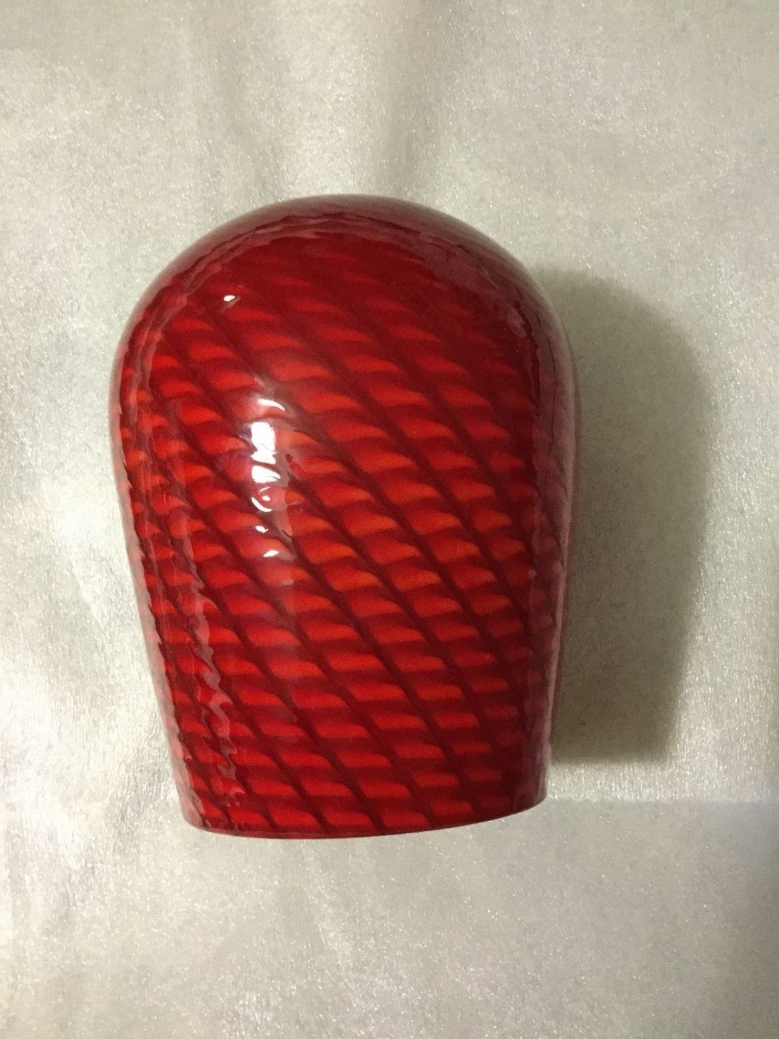 NEW Murano Red Swirl Hand Blown Glass Pendant Shade