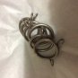 27 Decorator Metal Drapery Curtain Rings w/ Eyelet - 1-1/2" Diameter