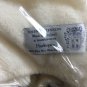 NEW John Atkinson 100% Pure New Wool Harlequin Blanket - Ivory in Full/Double