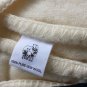 NEW John Atkinson 100% Pure New Wool Harlequin Blanket - Ivory in Full/Double