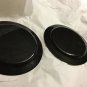 EXCELLENT CONDITION Mixed Pair of Copper Enamel Signed Flower Plates - 7.5"