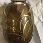 EXCELLENT CONDITION 1930's Fuger & Taube Smoke Crystal Glass Vase w/ Label - 6"T