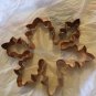 EXCELLENT CONDITION Variety of Solid Copper Cookie Cutters - Winter Theme