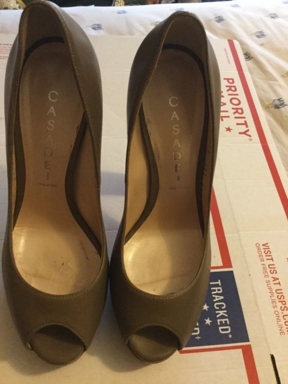 EXCELLENT CONDITION Casadei Open-Toe Platform Pumps - 6.5