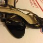 EXCELLENT CONDITION Talbots Black Patent Leather Strappy Slingbacks - 7.5