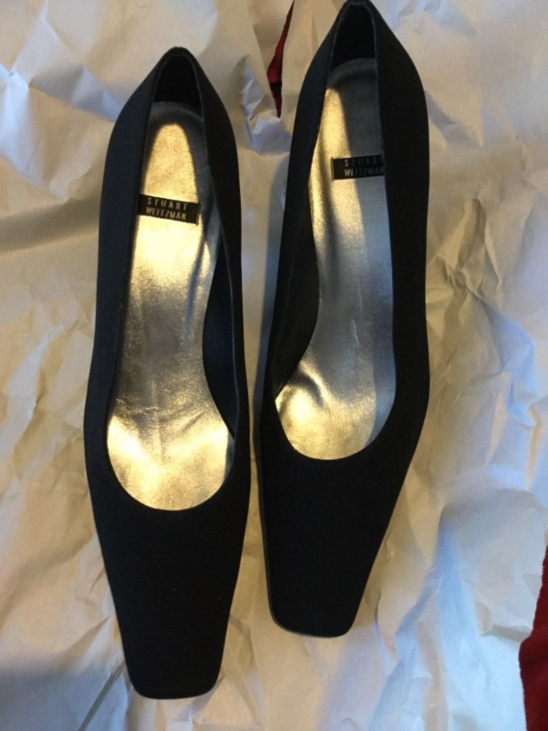 EXCELLENT CONDITION Stuart Weitzman Black Evening Pumps - 9 AA