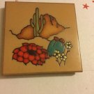 EXCELLENT CONDITION Vintage Masterworks Hand Crafted Art Tile Trivet - 4” x 4”