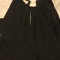 NEW Talbot's Black Empire Waist 100% Silk Special Occasion Long Dress - 10