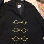 EXCELLENT COND. Moschino AEFFE Spa Italy Black Wool Jacket - 10