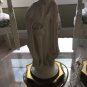 EXCELLENT CONDITION Pair of Vintage Fine Porcelain Figural Lamps on Brass Base