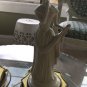 EXCELLENT CONDITION Pair of Vintage Fine Porcelain Figural Lamps on Brass Base