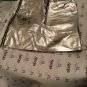 NEW ARC Women's Kaia 100% Genuine Leather Skirt in Silver Metallic - S