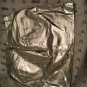 NEW ARC Women's Kaia 100% Genuine Leather Skirt in Silver Metallic - S