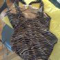 NEW $353 Michael Kors Glitter Animal Print One-Piece Bathing Suit - US 8