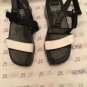 NEW Marithe Francois Girbaud Women's Leather Black w/ White Sandals - EU 37