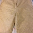 NEW Feraud Gold Lame Slim Evening Pants - FR 36