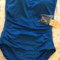 NEW Tommy Bahamas Pearl Solids 1-Piece V-Wire Bandeau Swimsuit - 16