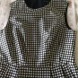 NEW Nanette Lepore Navy/White Polka Dot Silk Sleeveless Dress w/ Pockets - 4