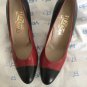 EXCELLENT CONDITION Salvatore Ferragamo Black/Red Classic Pumps - 7