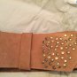 NEW De Renaudin 2.5&acirc;�� Wide Leather Belt w/ Genuine Horn Buckle - L (36)