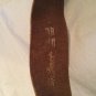 NEW De Renaudin 2.5&acirc;�� Wide Leather Belt w/ Genuine Horn Buckle - L (36)