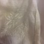 VINTAGE UNUSED Set of 12 White Linen Napkin W/ Cut-Work -12â x 12â
