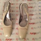 Bruno Magli Beige Leather Slingbacks - 11.5 AA