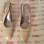 Bruno Magli Beige Leather Slingbacks - 11.5 AA