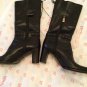 EXCELLENT CONDITION Bruno Magli Black Leather Zip Up Boots - 6.5
