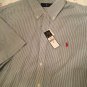 NEW Ralph Lauren Polo Men’s Blue Seersucker Shortsleeve Shirt - XL