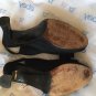 EXCELLENT COND Stuart Weitzman Black Fabric Open-Toe Slingbacks w/ Bow - 8.5