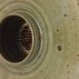 EXC COND Melissa Greene Pottery Ikebana Vase w/ Spiked Tined Frog - 8&acirc;��D x 3&acirc;��T