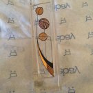 EXCELLENT COND VINTAGE Art Deco Asymmetric Crystal Vase w/ Gold Illustration
