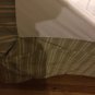 EXCELLENT CONDITION Custom Decorator Fabric Lined Queen Bedskirt  - ~14” Drop