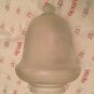 ANTIQUE Iridescent Floral Etched Glass Pendant Lamp Shade w/ 4â Fitter - 9.25âT