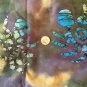~2 Yards Tie-Dyed Batik Fabric w/ Spider Print (70”L x 46”W)