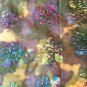 ~2 Yards Tie-Dyed Batik Fabric w/ Spider Print (70&acirc;��L x 46&acirc;��W)