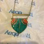 UNIQUE Inlaid Coral and Turquoise on Solid Brass Statement Piece Necklace