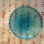 EXCELLENT CONDITION Vintage Venetian Blown Glass Aqua Swirl Dinner Plate - 9â