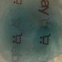 EXCELLENT CONDITION Vintage Venetian Blown Glass Aqua Swirl Dinner Plate - 9â