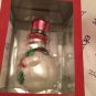 NEW Radko Sparkle Bright Roly Poly Snowman Glass Ornament - 2012