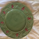 EXCELLENT CONDITION Bordallo Pinheiro Christmas Service Platter - 12.5"