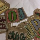 NEW " Joy To The World " Christmas Burlap Banner  - 6ft 11" 